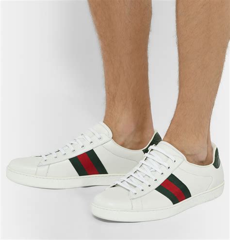 white leather gucci shoes|gucci leather shoes for men.